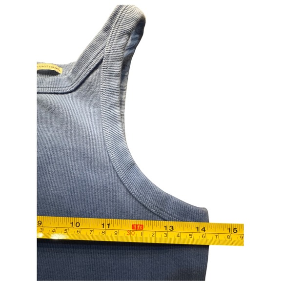 MOTHER The Chin Up Tank Top‎ Blue Ombre Sleeveless Casual Ribbed Knit - Picture 8 of 8